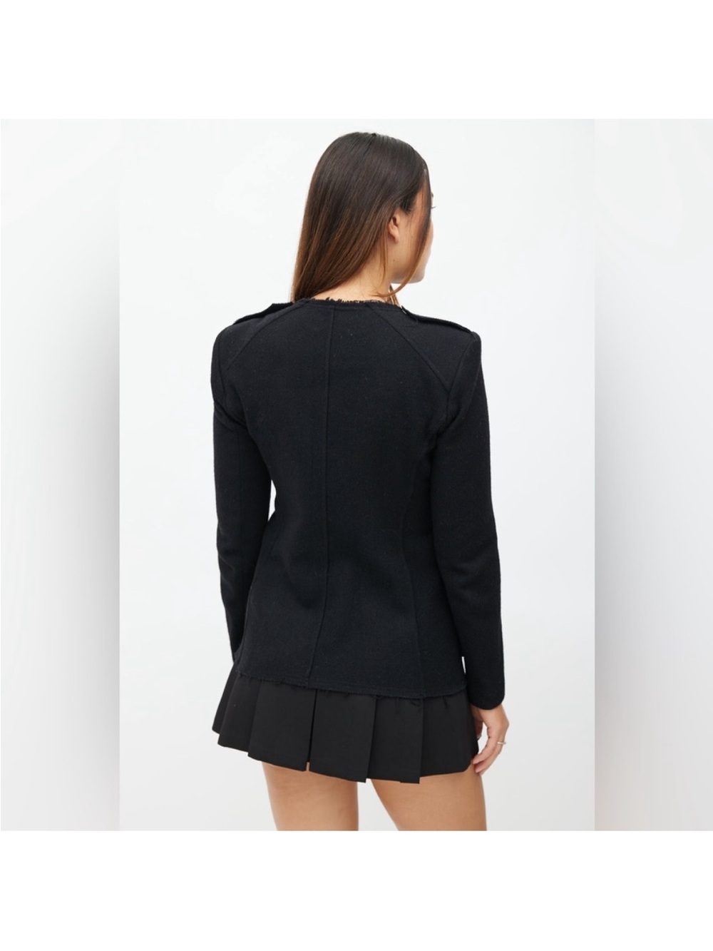 Isabel marant black wool shirt jacket size xs - Picture 3 of 12